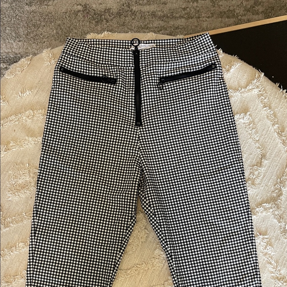 Urban Outfitters Black and White Checkered Womens Pants
